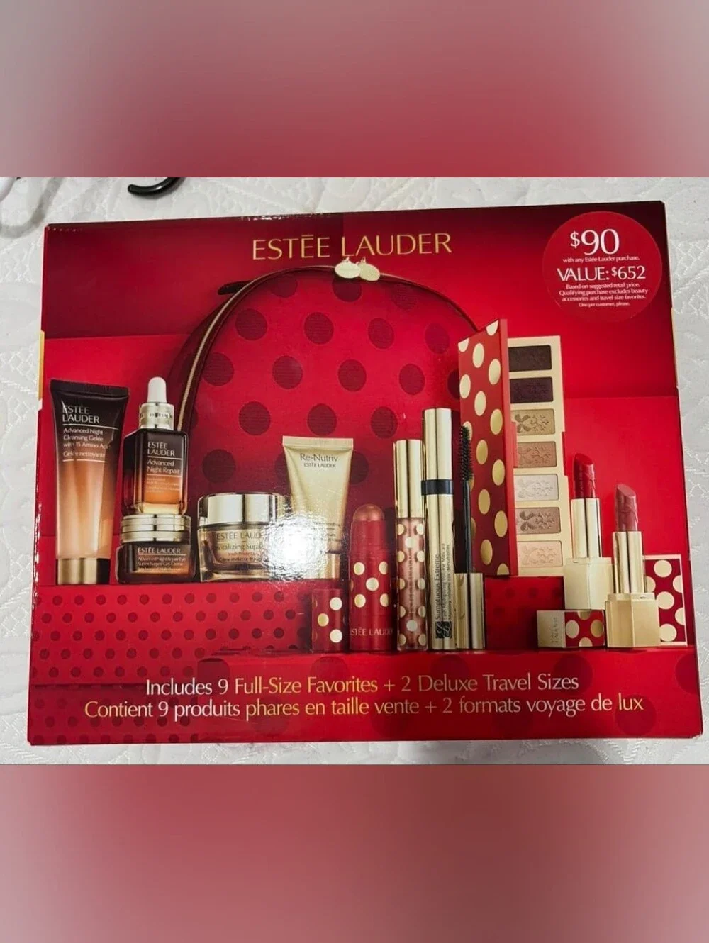 Estee Lauder elegant red
